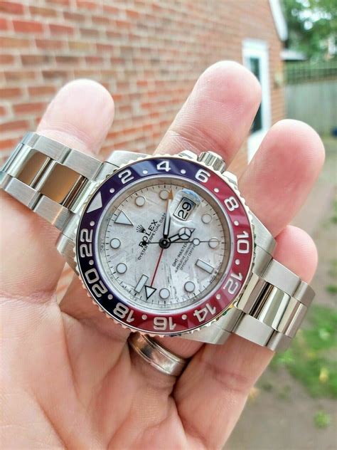 white gold rolex gmt|rolex gmt meteorite retail price.